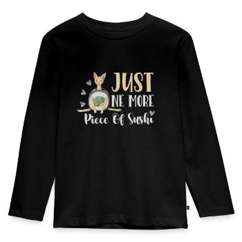 Nur Noch Ein Stück Sushi-rollen Japanischer - Kinder Premium Bio Langarmshirt - Schwarz - Vorne - AI Model Kid Male (0cm)