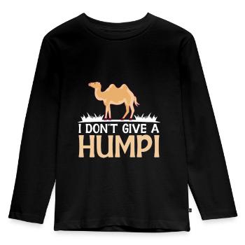 Ich Gebe Kein Buckelkamel-liebhaber-wüstentier - Kinder Premium Bio Langarmshirt - Schwarz - Vorne - AI Model Kid Male (0cm)