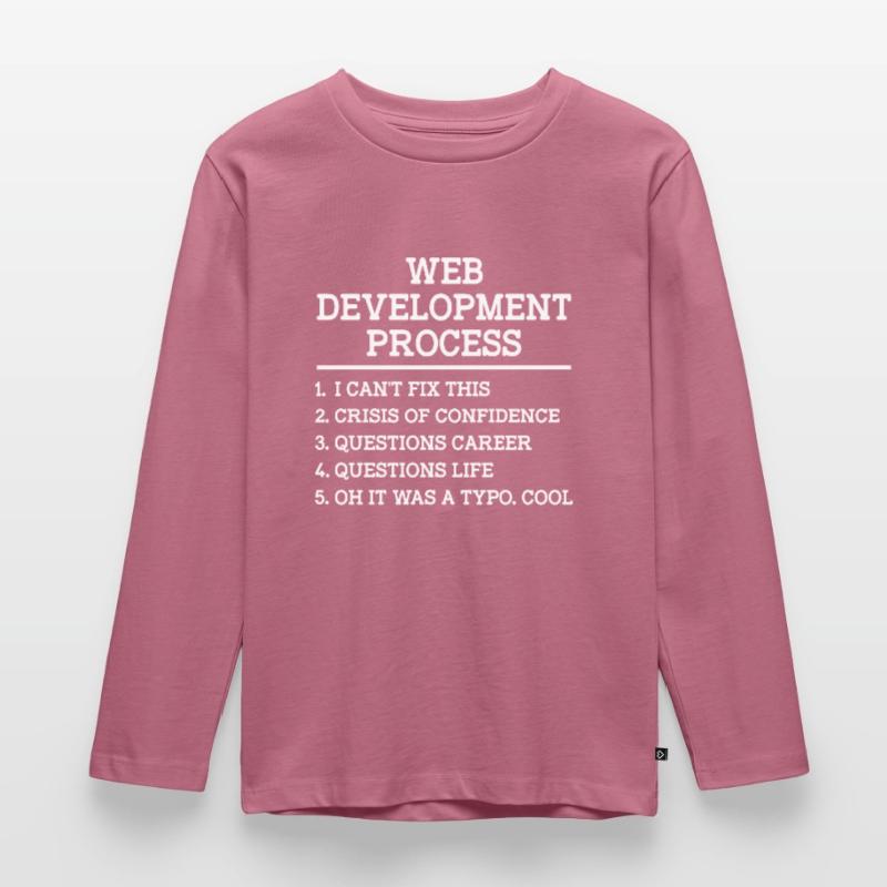 Web Developer Website Development IT Programmer Kids' Premium Longsleeve Shirt
