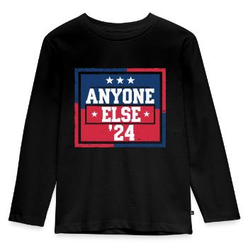 Élection Anyone Else 2024 - T-shirt manches longues Premium Enfant - noir - Devant - AI Model Kid Male (0cm)