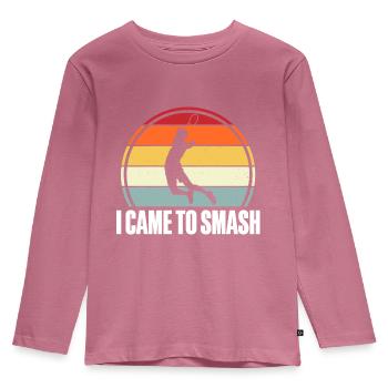 Badminton Federball - T-shirt manches longues Premium Enfant - mauve - Devant - AI Model Kid Female (0cm)