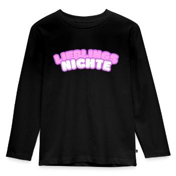 Lieblingsnichte - Nichte - Kinder Premium Bio Langarmshirt - Schwarz - Vorne - AI Model Kid Male (0cm)