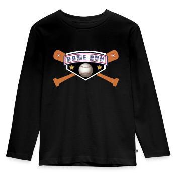 Home run - T-shirt manches longues Premium Enfant - noir - Devant - AI Model Kid Male (0cm)