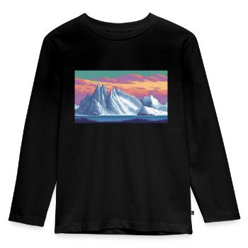 Antarctic Peninsula, Antarctica - Kids' Premium Longsleeve Shirt - black - Front - AI Model Kid Male (0cm)