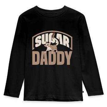 Sugar Glider Pet Sugar Daddy - Kids' Premium Longsleeve Shirt - black - Front - AI Model Kid Male (0cm)