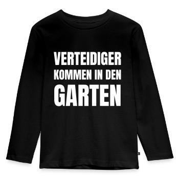 Defenders come into the garden - Kids' Premium Longsleeve Shirt - black - Front - AI Model Kid Male (0cm)