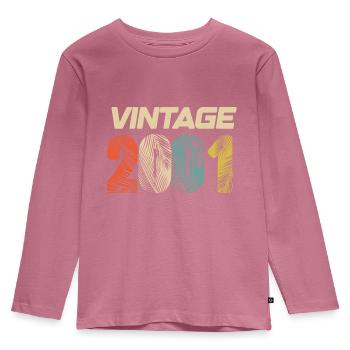 Vintage 2001 Retro - Best-seller - T-shirt manches longues Premium Enfant - mauve - Devant - AI Model Kid Female (0cm)