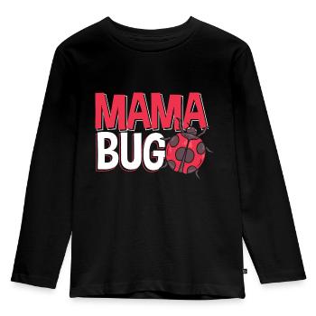Ladybug Entomologist Ladybirds Entomology Mama Bug - Kinder Premium Bio Langarmshirt - Schwarz - Vorne - AI Model Kid Male (0cm)