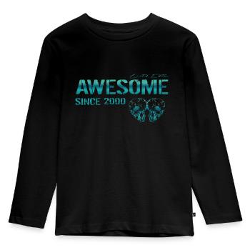Génial depuis 2000 Cadeau - T-shirt manches longues Premium Enfant - noir - Devant - AI Model Kid Male (0cm)