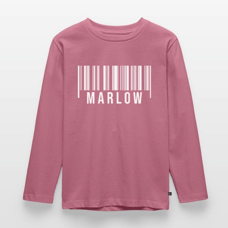 Marlow Strichcode Kinder Premium Bio Langarmshirt