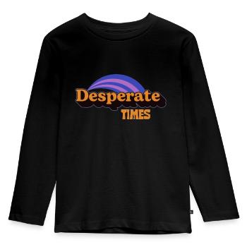 Extraordinary Jen Desperate Times - T-shirt manches longues Premium Enfant - noir - Devant - AI Model Kid Male (0cm)