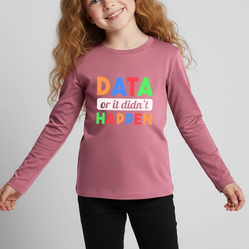 Verhaltensanalytiker/Daten oder es ist nichts pass Kinder Premium Bio Langarmshirt