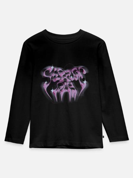 Strange Day - Kinder Premium Bio Langarmshirt - Schwarz