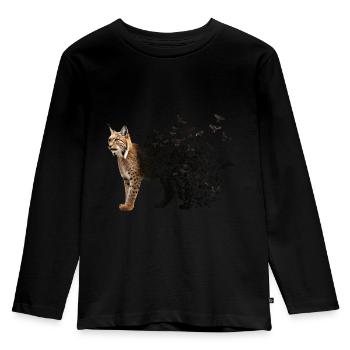 Lynx - Kids' Premium Longsleeve Shirt - black - Front - AI Model Kid Male (0cm)