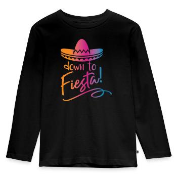 Down to Fiesta - Kids' Premium Longsleeve Shirt - black - Front - AI Model Kid Male (0cm)