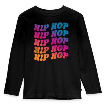 Hip Hop Rap - T-shirt manches longues Premium Enfant - noir - Devant - AI Model Kid Male (0cm)