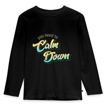 Cute Chick Dig Me Easter Shirt - Kids' Premium Longsleeve Shirt - black - Front - AI Model Kid Male (0cm)