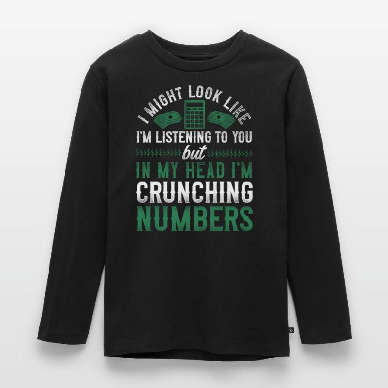 Comptable Comptable Comptable Comptabilité T-shirt manches longues Premium Enfant