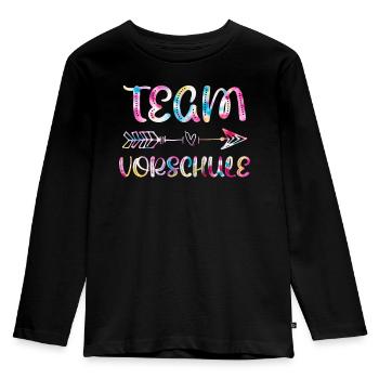 Vorschulkind Team Vorschule Einschulung - Kinder Premium Bio Langarmshirt - Schwarz - Vorne - AI Model Kid Male (0cm)