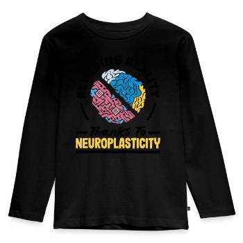 Unlock Your Brain's Potential Neuroplasticity - Kinder Premium Bio Langarmshirt - Schwarz - Vorne - AI Model Kid Male (0cm)