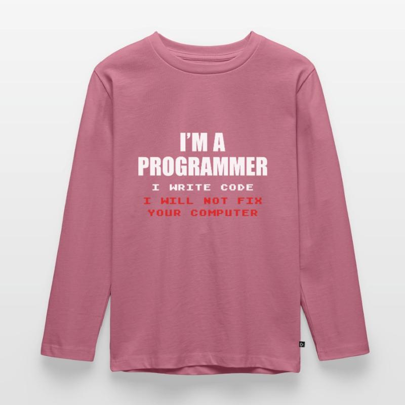 Programmeur Geek Programmeur Programmeur Informatique Codeur L T-shirt manches longues Premium Enfant