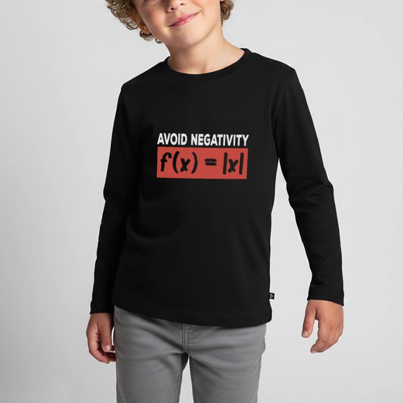 Avoid Negativity Mathematics Function Math Kinder Premium Bio Langarmshirt