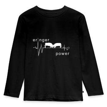 Vaches d'hérens eringer power - T-shirt manches longues Premium Enfant - noir - Devant - AI Model Kid Male (0cm)