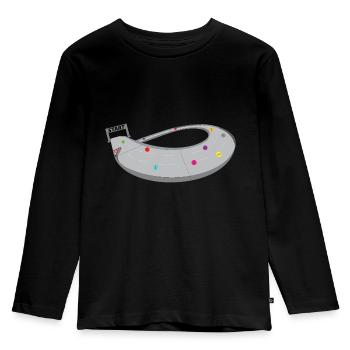 MARBLE RUN - Kids' Premium Longsleeve Shirt - black - Front - AI Model Kid Male (0cm)