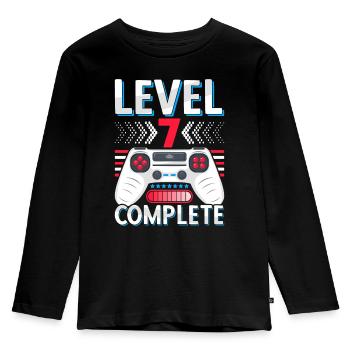7th grade completed Realschule Gymnasium Gamer - Kids' Premium Longsleeve Shirt - black - Front - AI Model Kid Male (0cm)