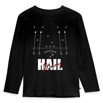 Hail Mary American Football Play - Kids' Premium Longsleeve Shirt - black - Front - AI Model Kid Male (0cm)