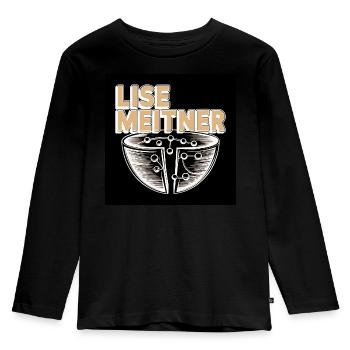 Patrimoine de l’Humanité - Lise Meitner - T-shirt manches longues Premium Enfant - noir - Devant - AI Model Kid Male (0cm)