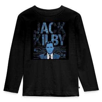 Patrimoine de l’humanité - Jack Kilby - T-shirt manches longues Premium Enfant - noir - Devant - AI Model Kid Male (0cm)