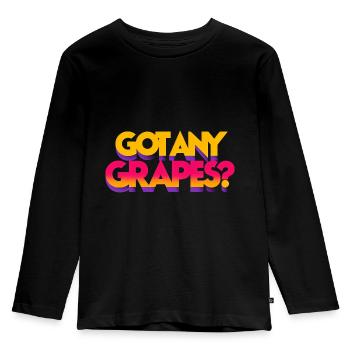 Got Any Grapes 5 - Kids' Premium Longsleeve Shirt - black - Front - AI Model Kid Male (0cm)