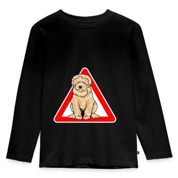 Labradoodle Goldendoodle Doodle Dog - Kids' Premium Longsleeve Shirt - black - Front - AI Model Kid Male (0cm)