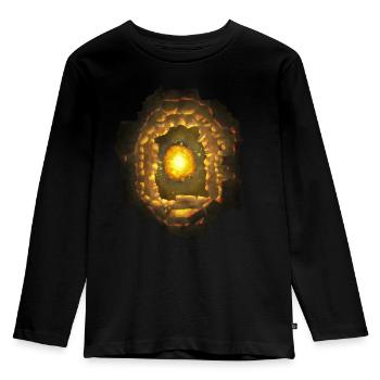 Temple ardent - T-shirt manches longues Premium Enfant - noir - Devant - AI Model Kid Male (0cm)