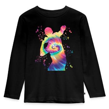 Lanceur de poids Colorsplash Lancer de poids - T-shirt manches longues Premium Enfant - noir - Devant - AI Model Kid Male (0cm)