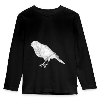 Vogel Vogelbesitzer Geschenk Vögel Raubvogel - Kinder Premium Bio Langarmshirt - Schwarz - Vorne - AI Model Kid Male (0cm)