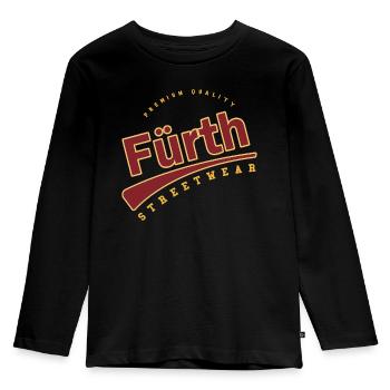 Fürth Allemagne College High School Style - T-shirt manches longues Premium Enfant - noir - Devant - AI Model Kid Male (0cm)