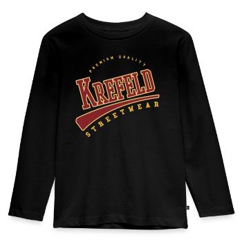 Krefeld Allemagne College High School Style - T-shirt manches longues Premium Enfant - noir - Devant - AI Model Kid Male (0cm)