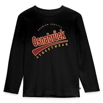 Osnabrück Allemagne College High School Style - T-shirt manches longues Premium Enfant - noir - Devant - AI Model Kid Male (0cm)