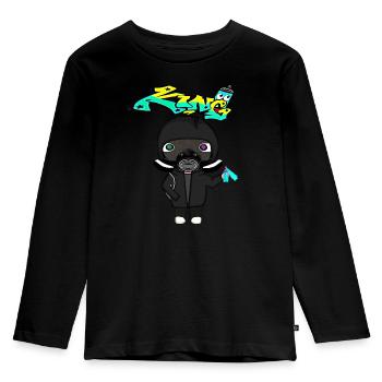Duke - Kids' Premium Longsleeve Shirt - black - Front - AI Model Kid Male (0cm)
