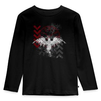 Trash Polka Crâne Dur - T-shirt manches longues Premium Enfant - noir - Devant - AI Model Kid Male (0cm)