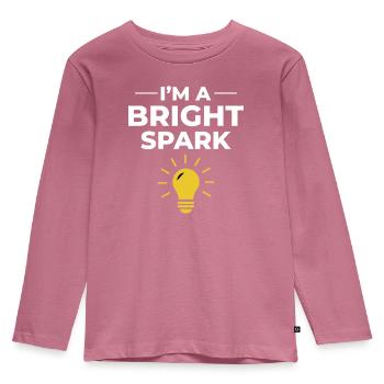 Elektriker Humor Elektrotechniker Ingenieur - Kinder Premium Bio Langarmshirt - Mauve - Vorne - AI Model Kid Female (0cm)