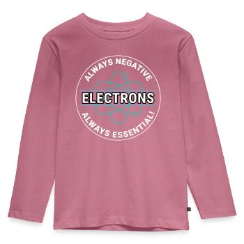 Elektriker Humor Elektrotechniker Ingenieur - Kinder Premium Bio Langarmshirt - Mauve - Vorne - AI Model Kid Female (0cm)