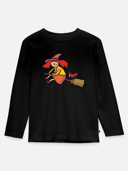 The little witch - Kids' Premium Longsleeve Shirt - black