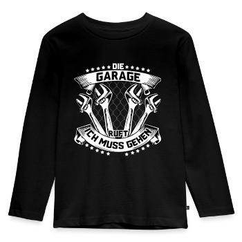 Screwdriver Mechanic - Kids' Premium Longsleeve Shirt - black - Front - AI Model Kid Male (0cm)