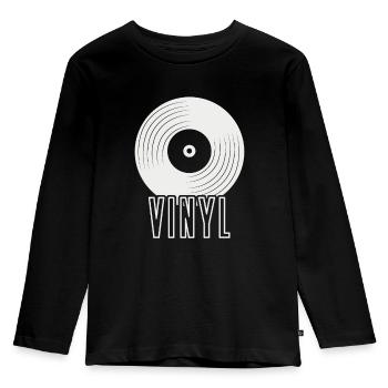 vinyl - Kids' Premium Longsleeve Shirt - black - Front - AI Model Kid Male (0cm)