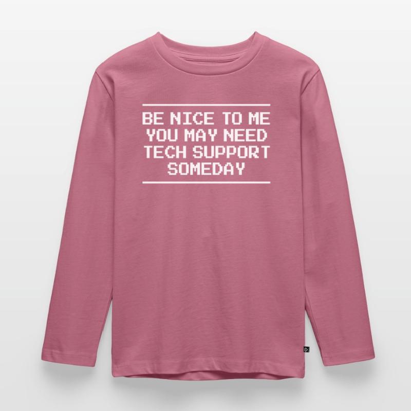 Tech Support Informatik Computer IT Technik Kinder Premium Bio Langarmshirt