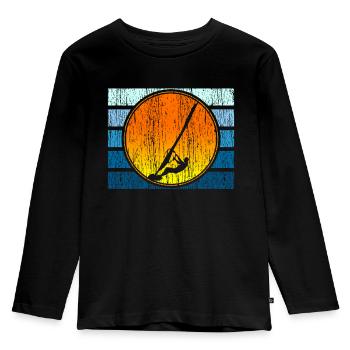Coucher de soleil - T-shirt manches longues Premium Enfant - noir - Devant - AI Model Kid Male (0cm)