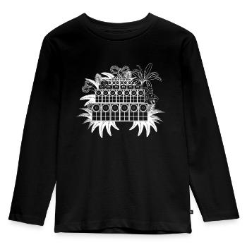 Jungle sound system - Kids' Premium Longsleeve Shirt - black - Front - AI Model Kid Male (0cm)